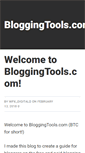 Mobile Screenshot of bloggingtools.com